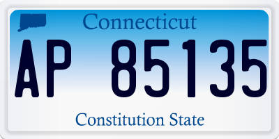 CT license plate AP85135