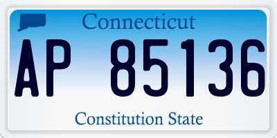 CT license plate AP85136