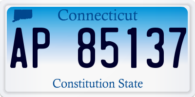 CT license plate AP85137