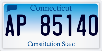 CT license plate AP85140
