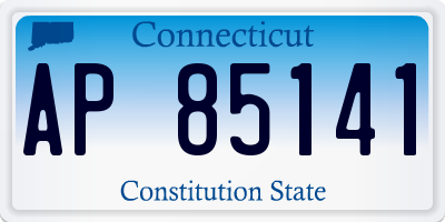 CT license plate AP85141