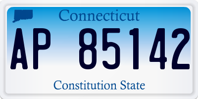 CT license plate AP85142
