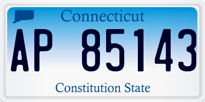 CT license plate AP85143