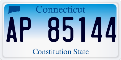 CT license plate AP85144