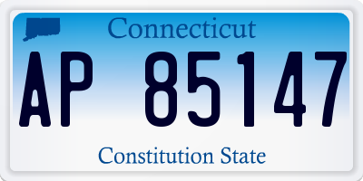 CT license plate AP85147