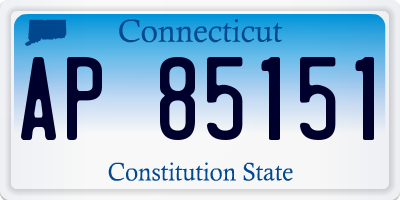 CT license plate AP85151
