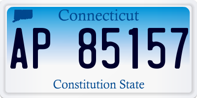CT license plate AP85157