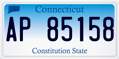 CT license plate AP85158