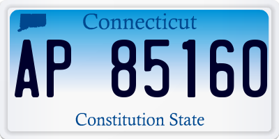 CT license plate AP85160
