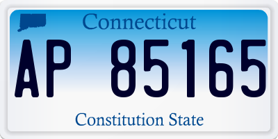 CT license plate AP85165