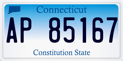 CT license plate AP85167