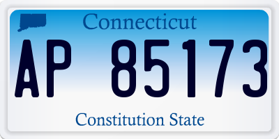 CT license plate AP85173