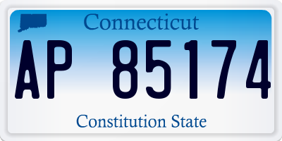 CT license plate AP85174