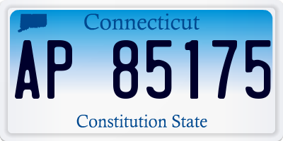 CT license plate AP85175