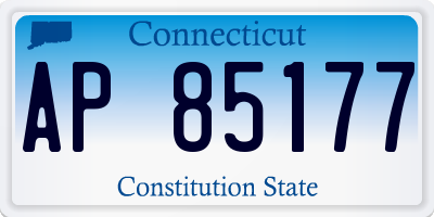 CT license plate AP85177