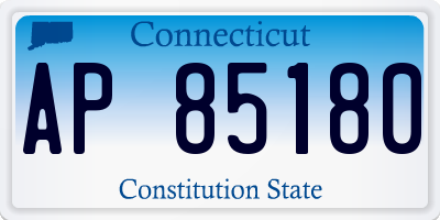 CT license plate AP85180