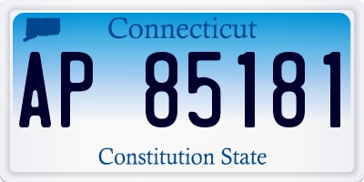 CT license plate AP85181