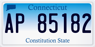 CT license plate AP85182