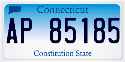 CT license plate AP85185