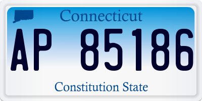 CT license plate AP85186