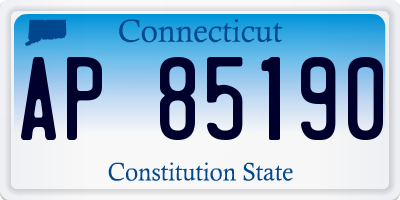CT license plate AP85190