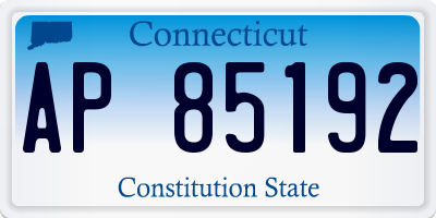 CT license plate AP85192