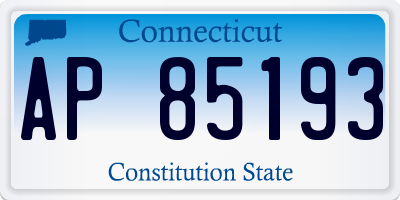CT license plate AP85193