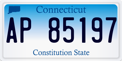 CT license plate AP85197