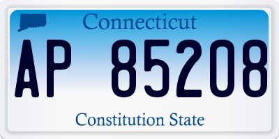 CT license plate AP85208
