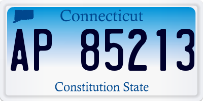CT license plate AP85213