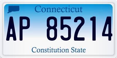 CT license plate AP85214