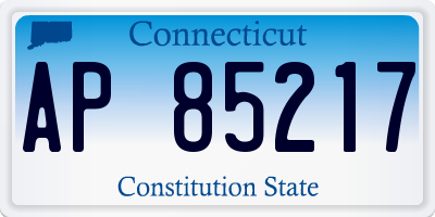 CT license plate AP85217