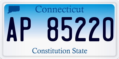 CT license plate AP85220