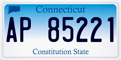 CT license plate AP85221