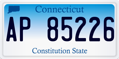 CT license plate AP85226