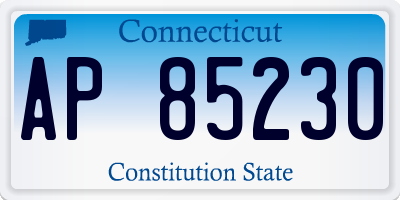 CT license plate AP85230