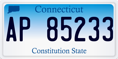 CT license plate AP85233