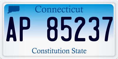 CT license plate AP85237