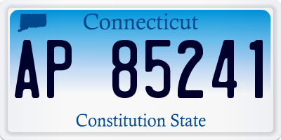 CT license plate AP85241