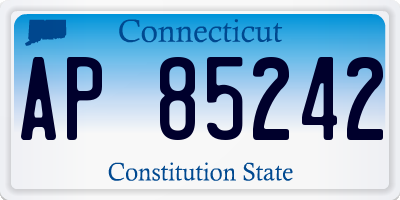 CT license plate AP85242