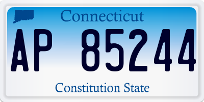 CT license plate AP85244