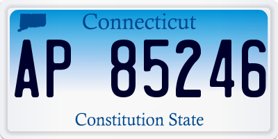CT license plate AP85246