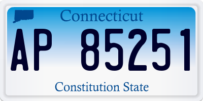 CT license plate AP85251