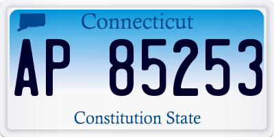 CT license plate AP85253