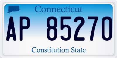 CT license plate AP85270