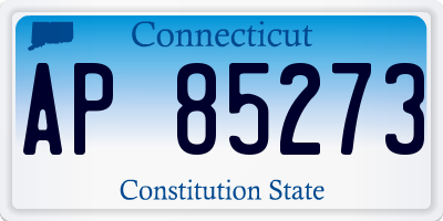 CT license plate AP85273