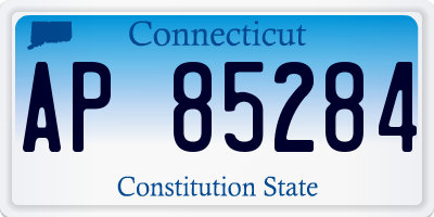 CT license plate AP85284