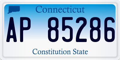 CT license plate AP85286