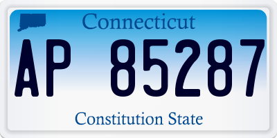 CT license plate AP85287