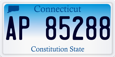 CT license plate AP85288